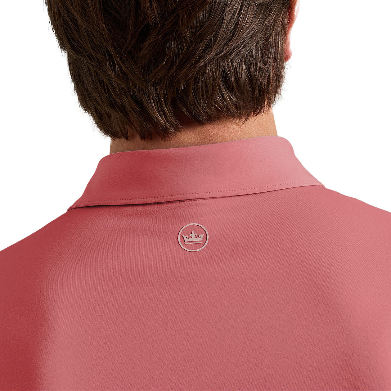 Peter Millar Solid Performance Jersey Polo - Red Coral