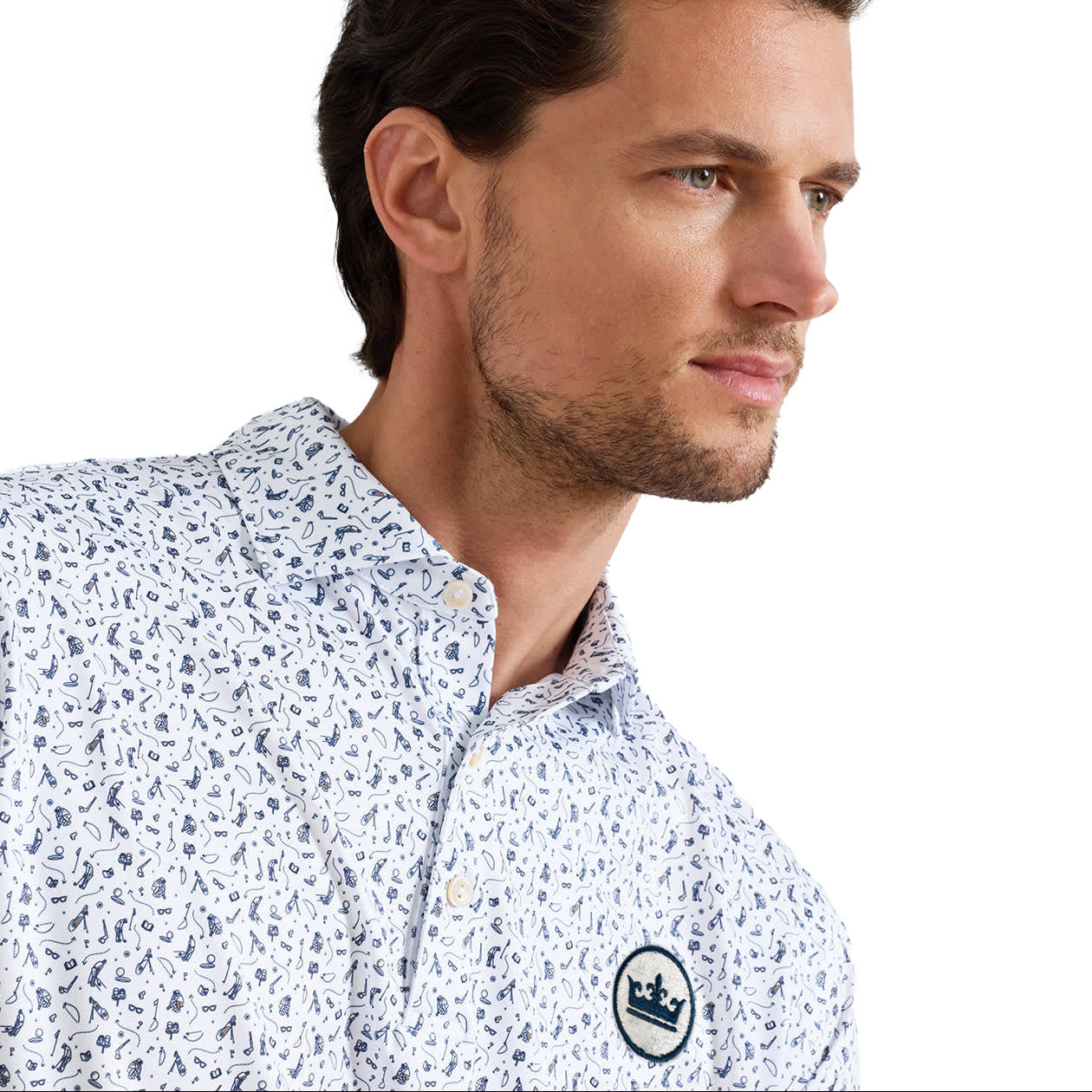 Peter Millar 'Read The Putt' Performance Jersey Polo