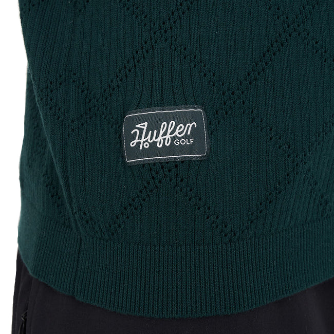 Huffer Golf Men's True Knit Polo - Golf Green