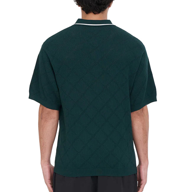 Huffer Golf Men's True Knit Polo - Golf Green
