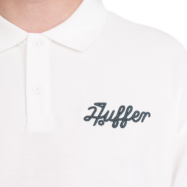Huffer Golf Men's Par Polo / Ballsy - Chalk