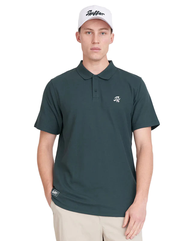 Huffer Golf Men's Classic Polo - Golf Green