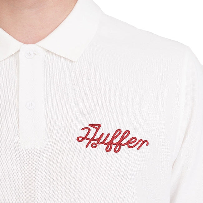 Huffer Golf Men's Classic Polo - Chalk