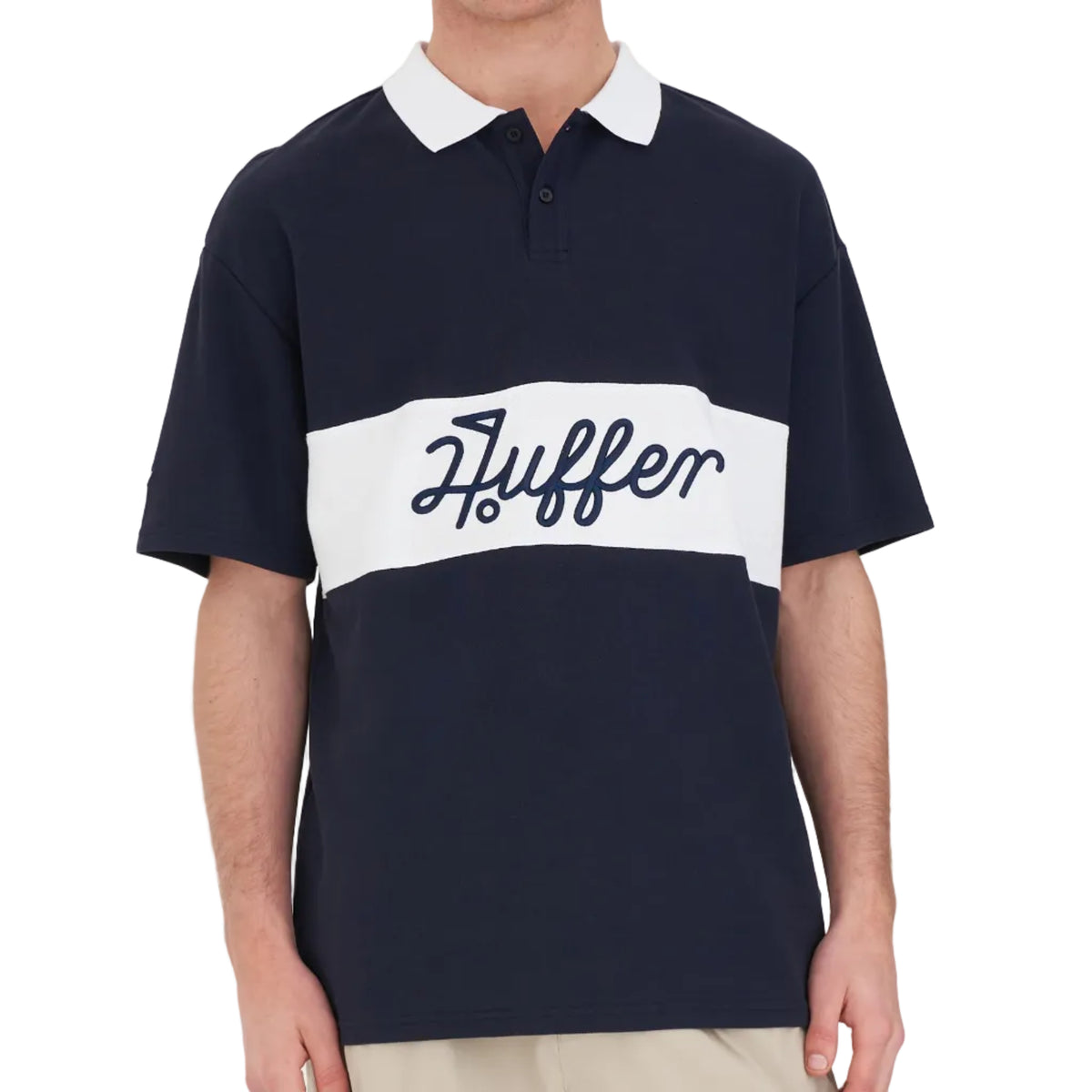 huffer mens golf polo