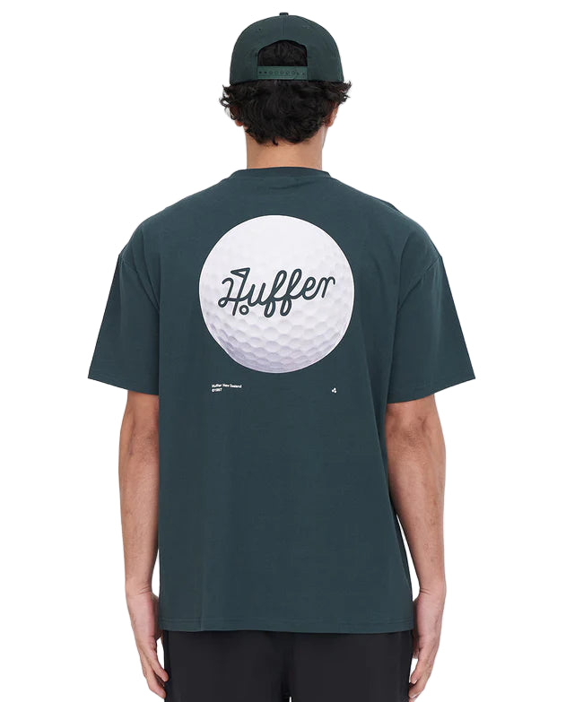 Huffer Golf Block Tee 220 / Groove - Golf Green