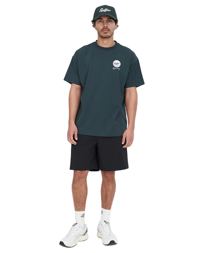 Huffer Golf Block Tee 220 / Groove - Golf Green