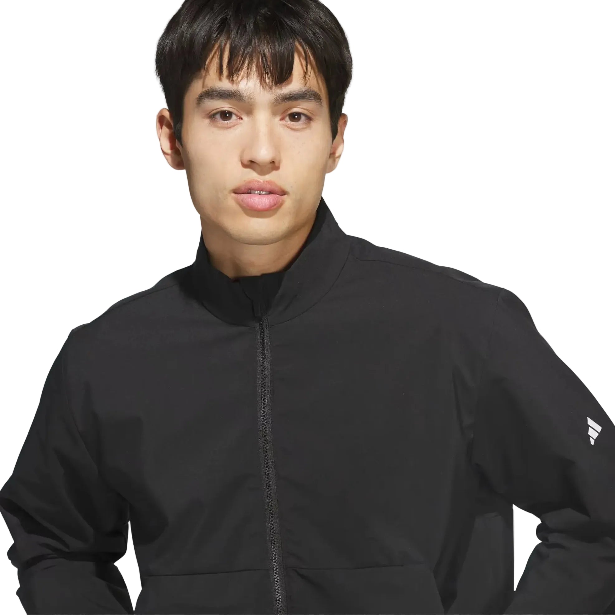 adidas mens golf jacket zip up in black 