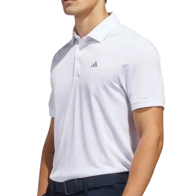 adidas mens golf polo in white