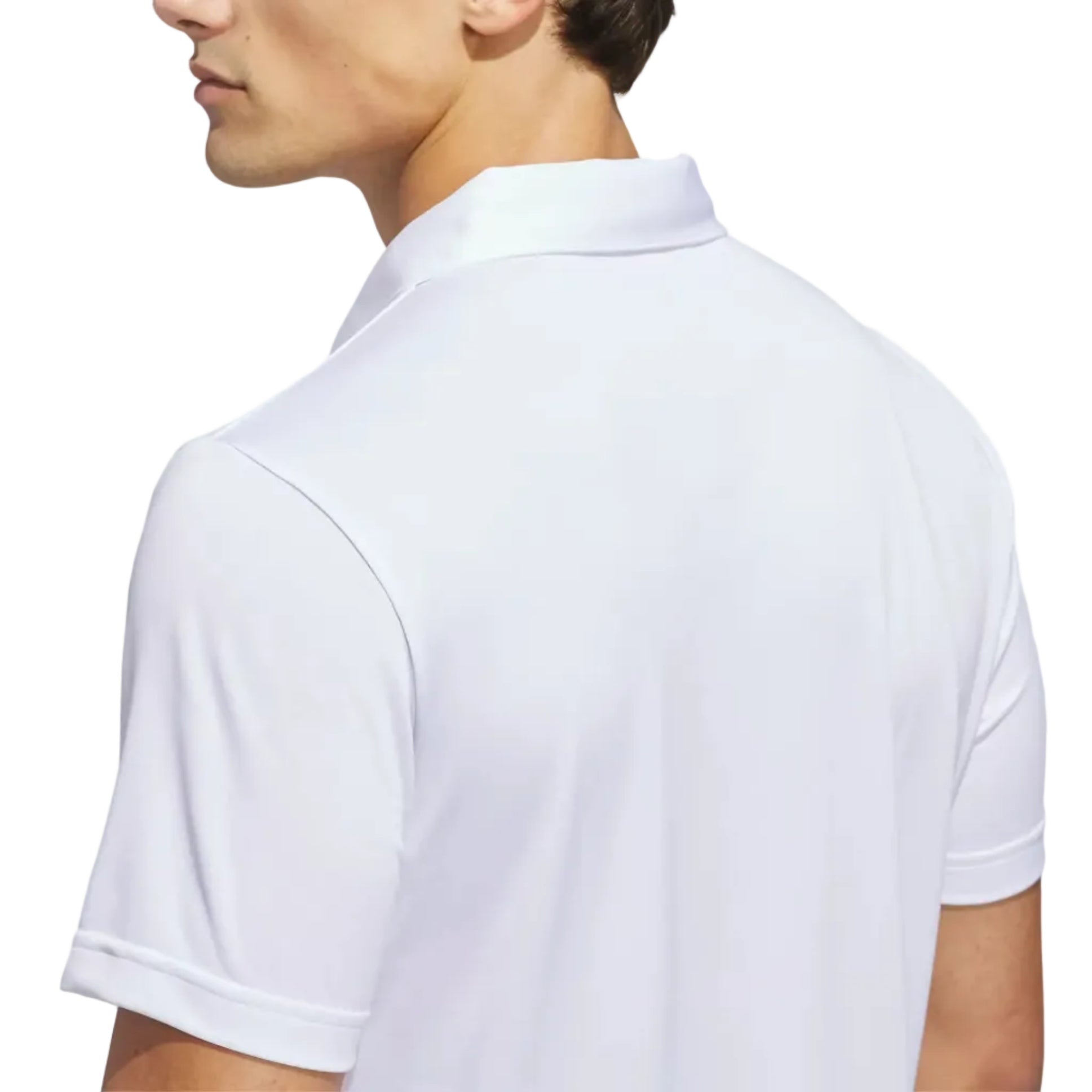 adidas mens golf polo in white