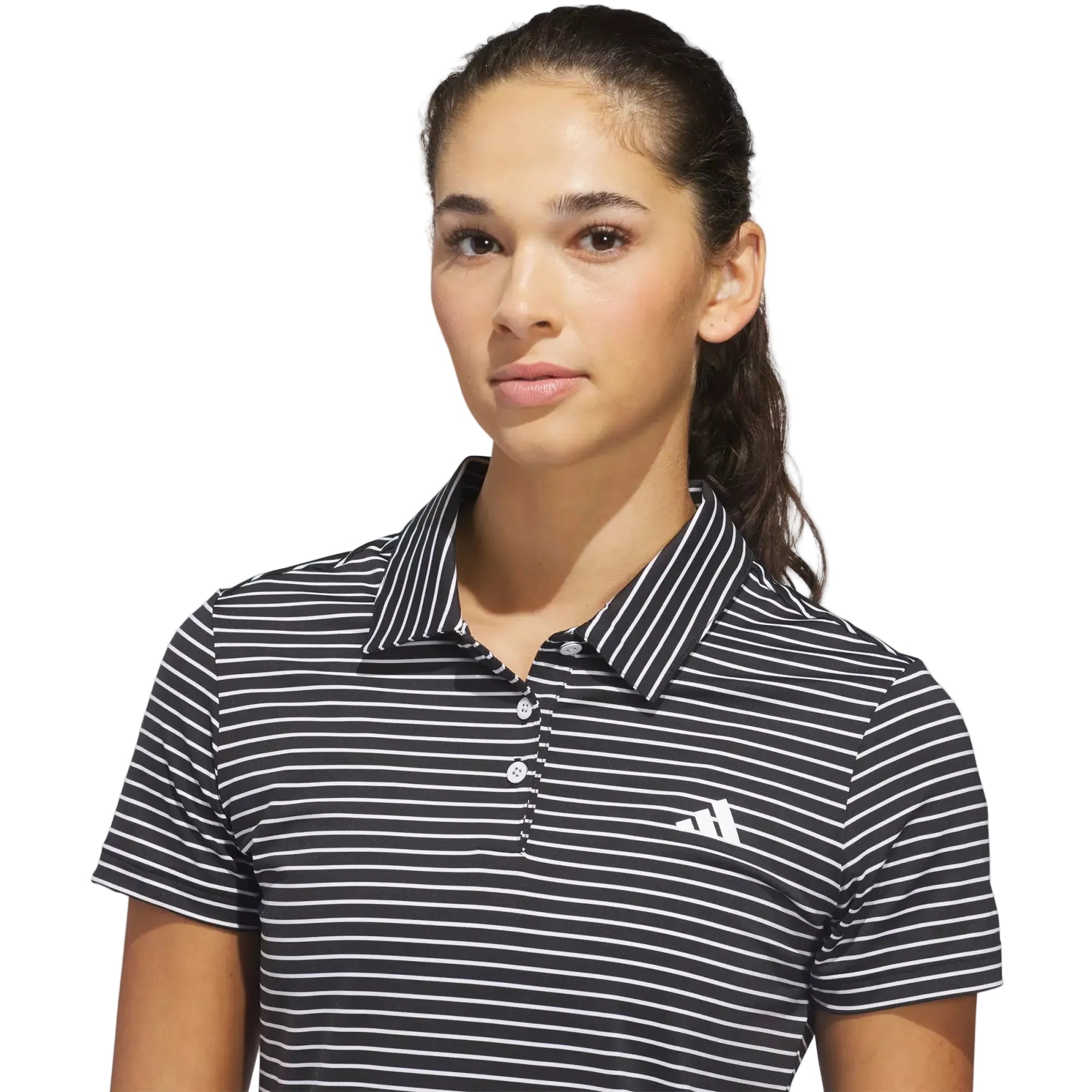 Adidas Ladies Performance Stripe Polo