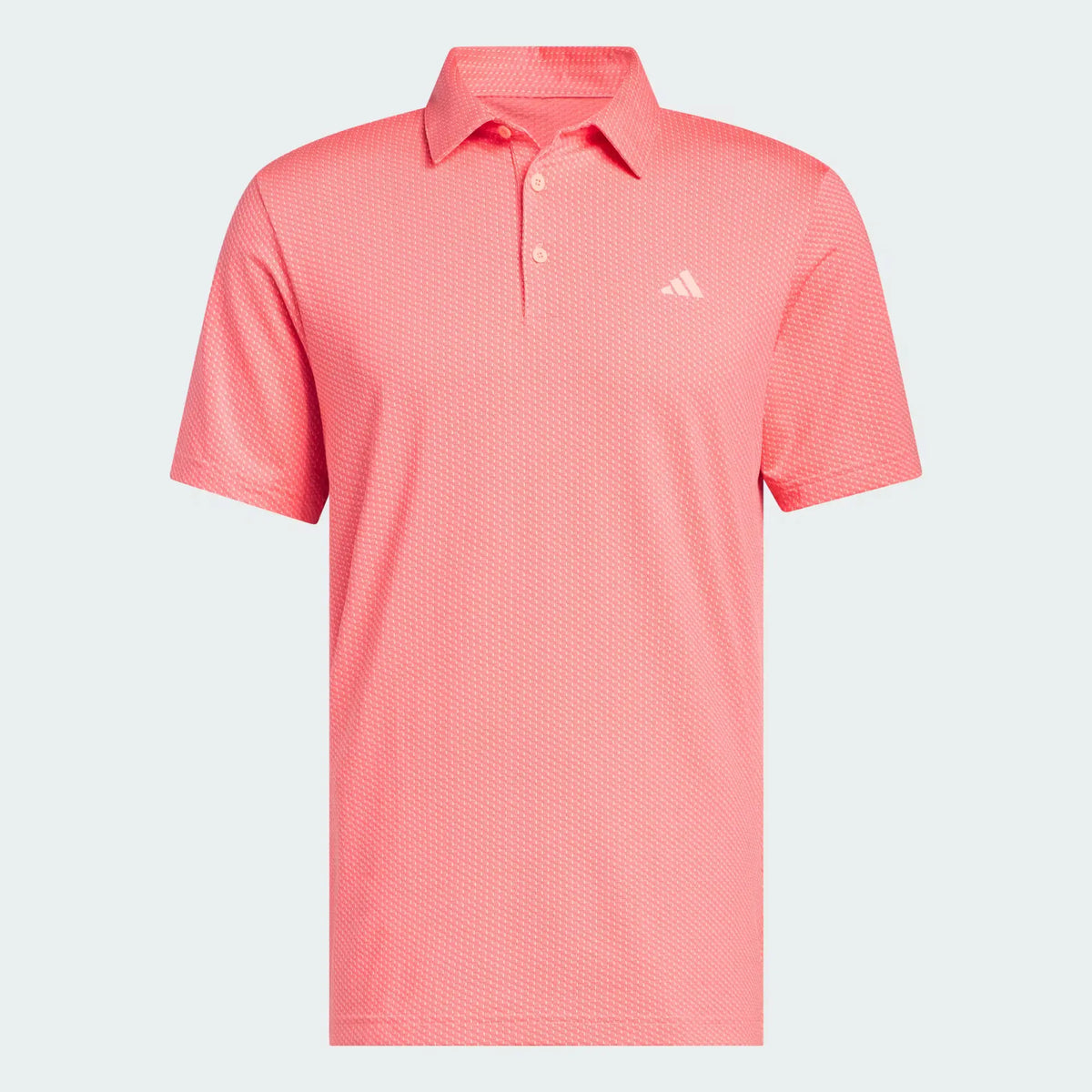 Adidas Men's Performance Textured Polo - Frozen Turbo/ Solar Turbo