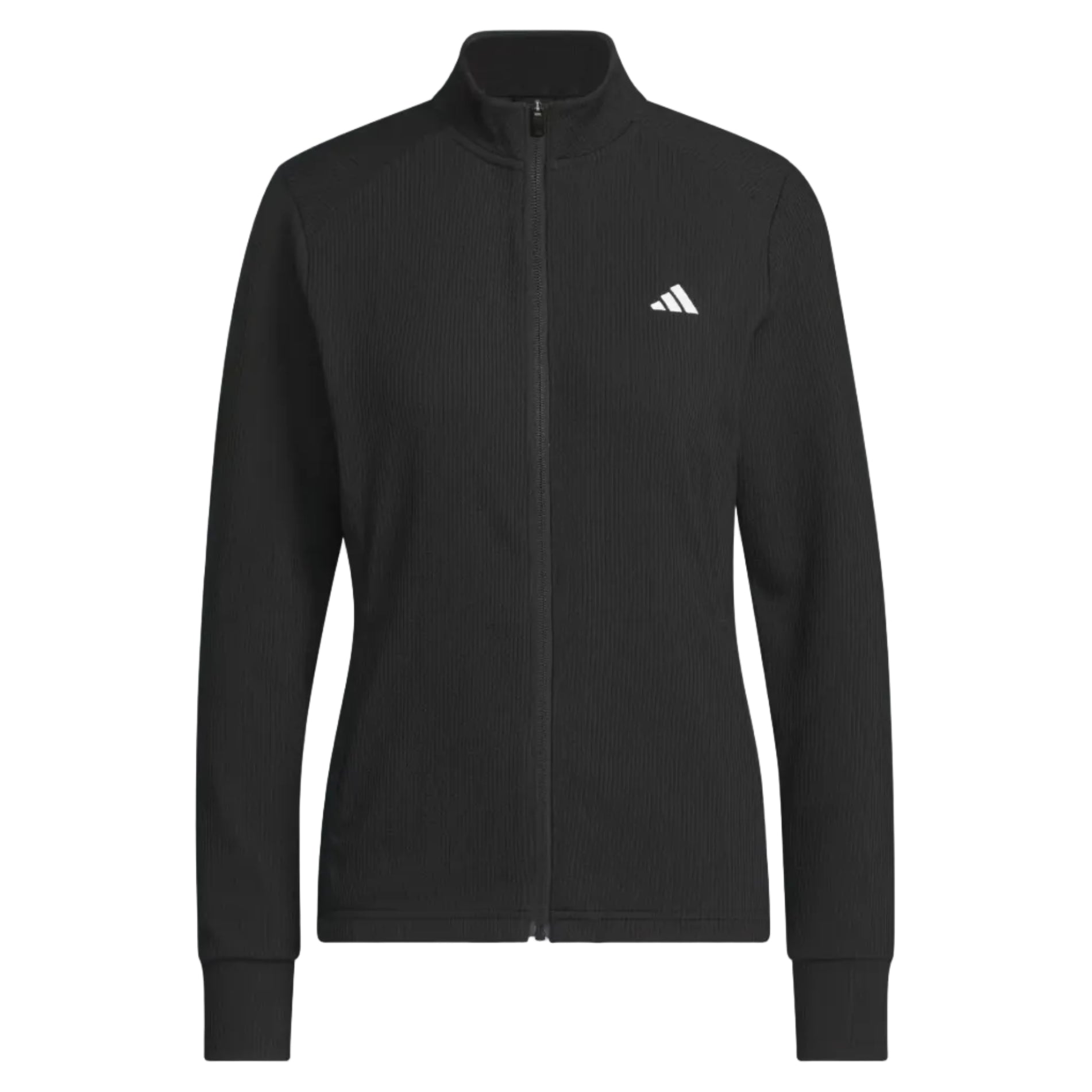 adidas womens black full zip up jacket in black