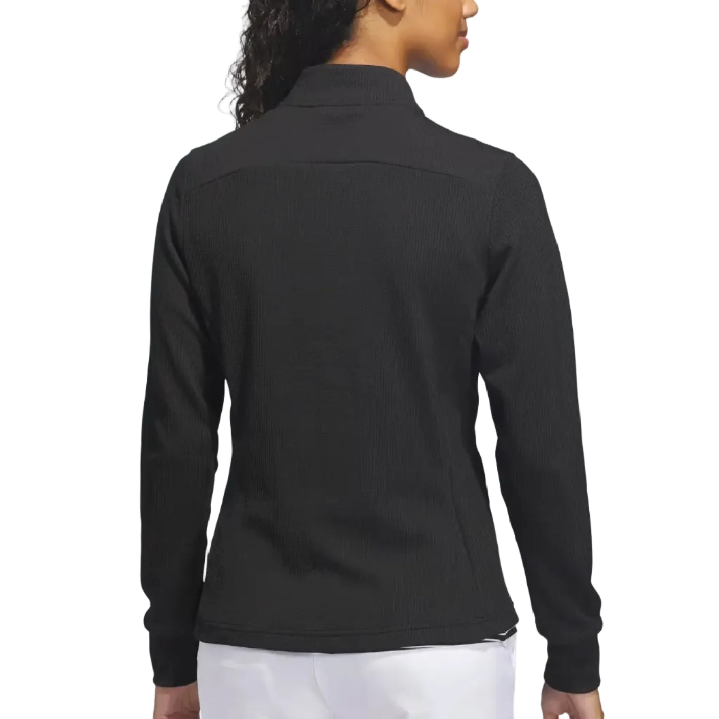 adidas womens black full zip up jacket in black