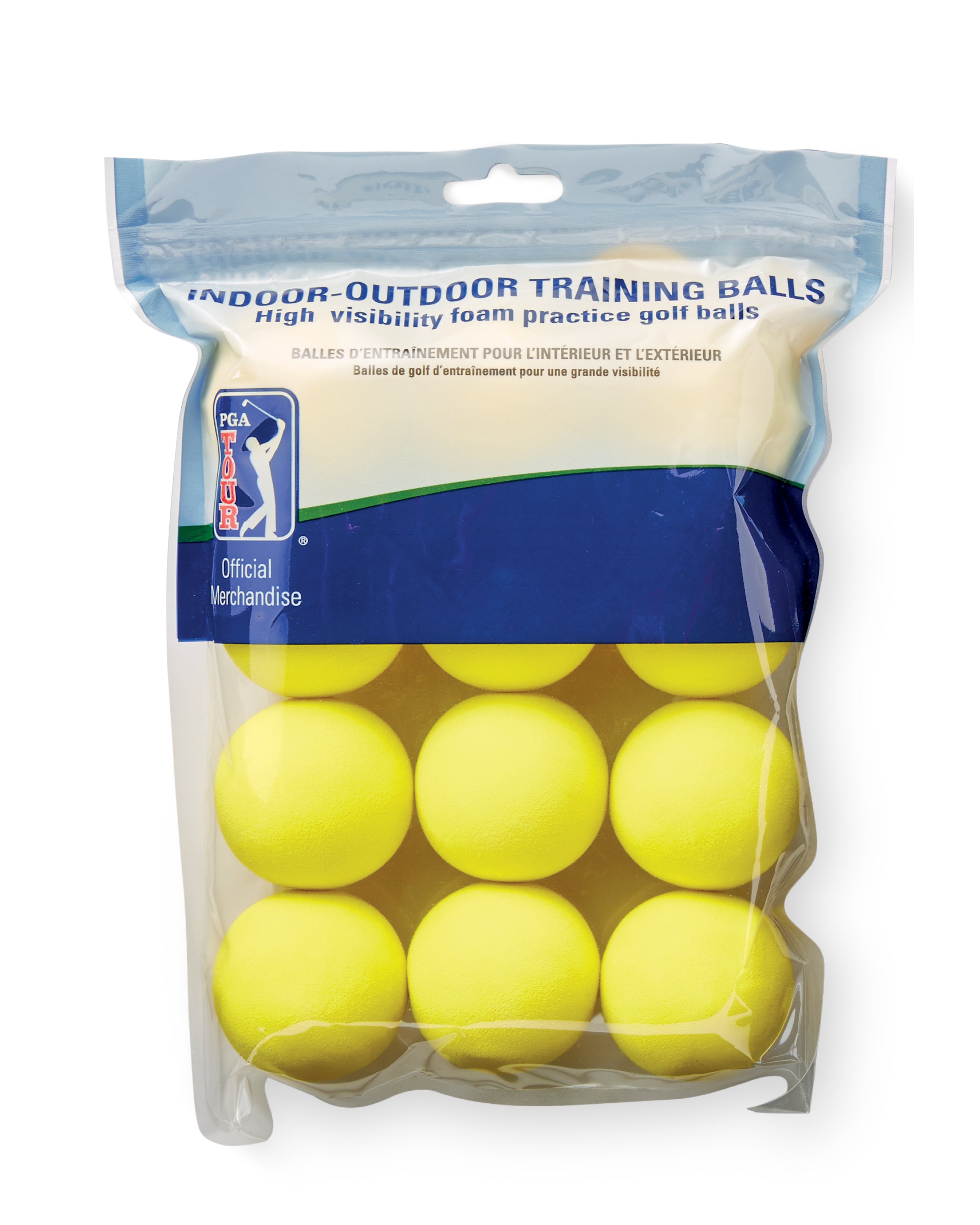 PGA Tour Yellow Foam Balls - 12pkt