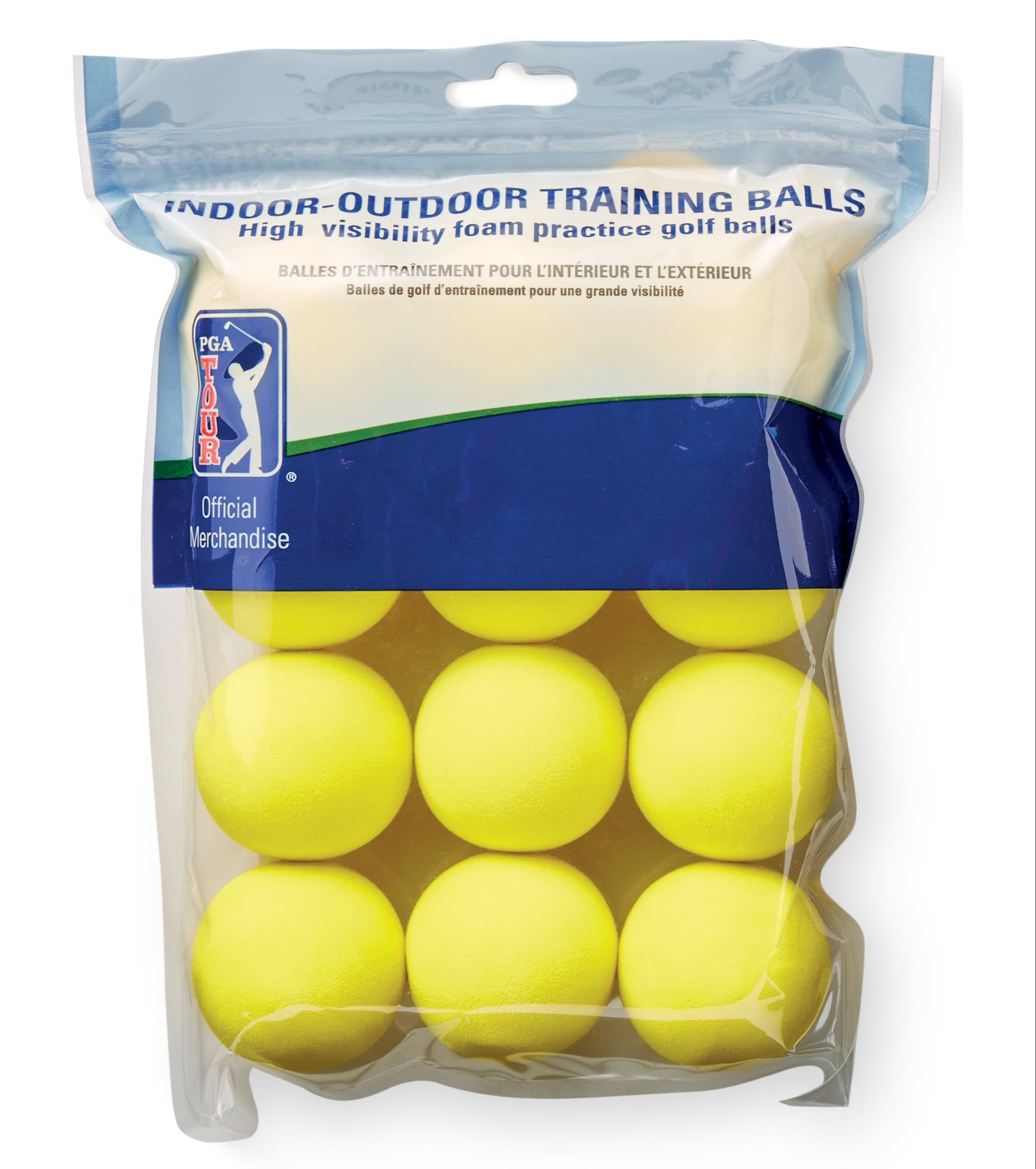 PGA Tour Yellow Foam Practice Golf Balls 