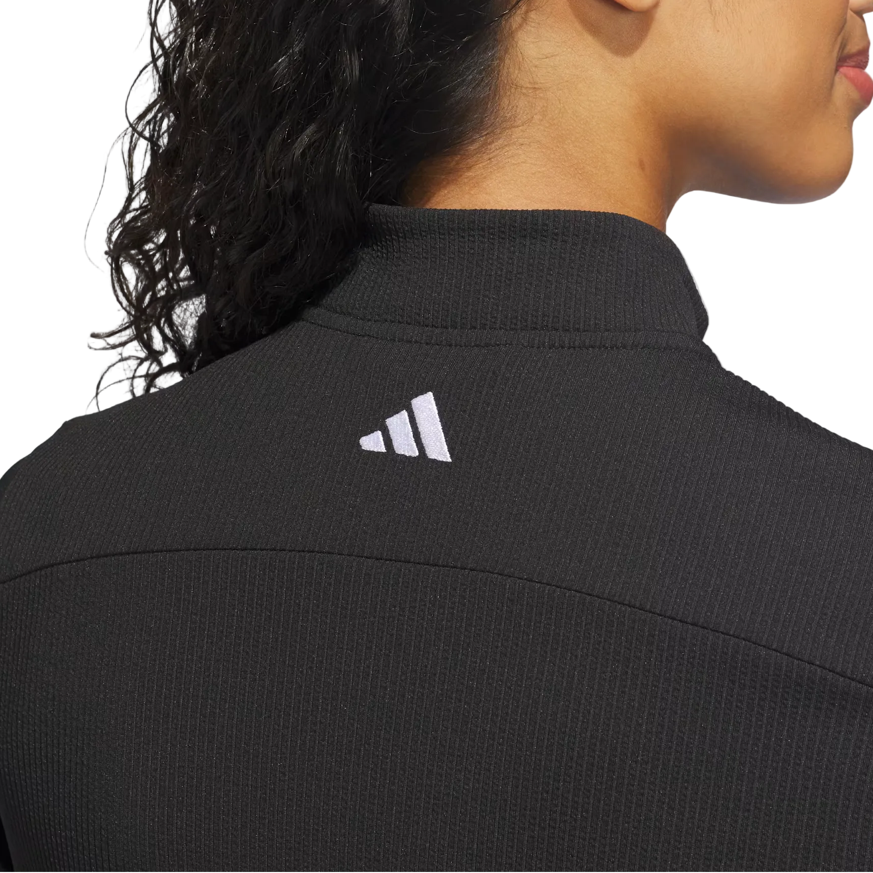 Adidas Ladies Textured Performance Jacket - Black