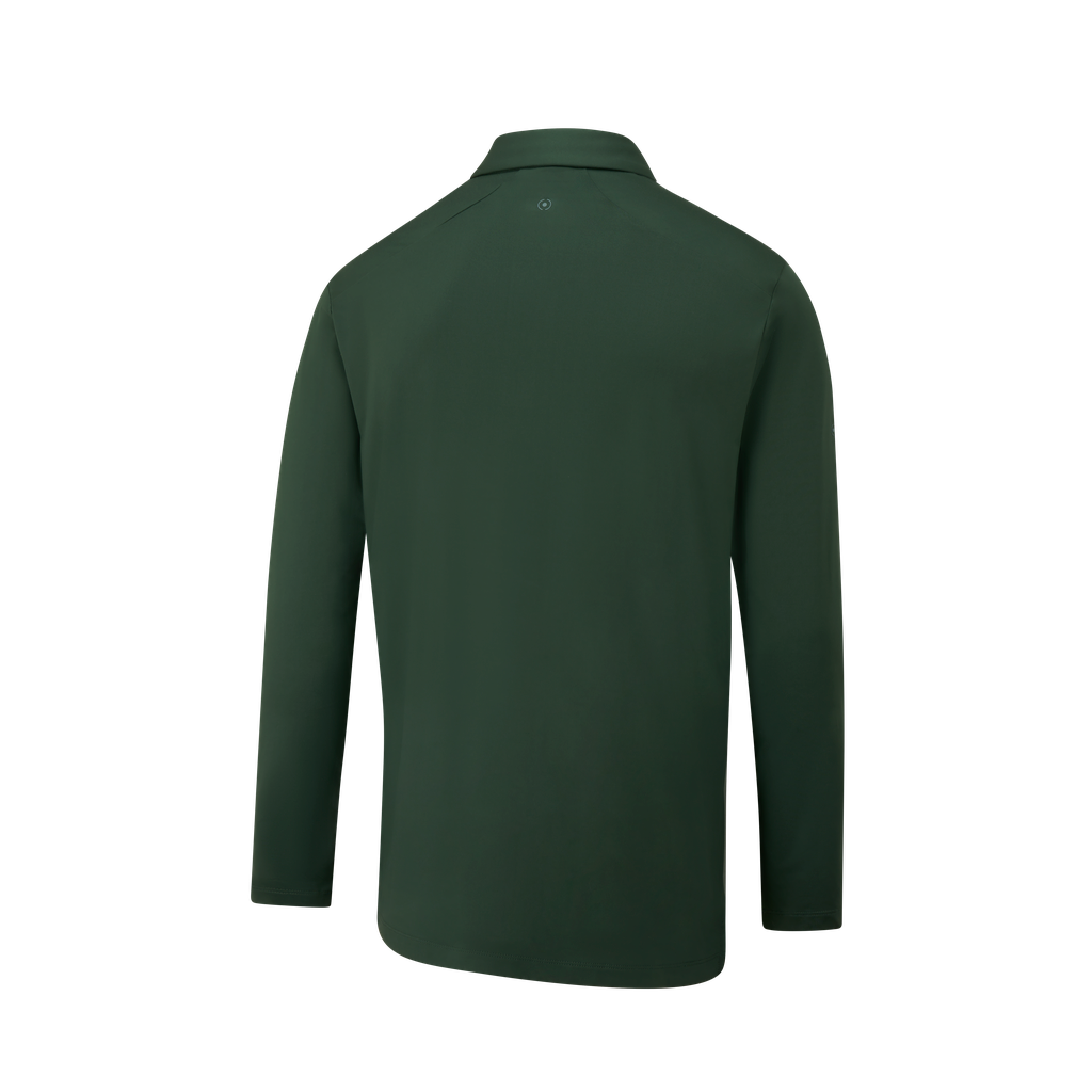 PING Men`s Demitri Long Sleeve Polo Shirt - Gorse Green