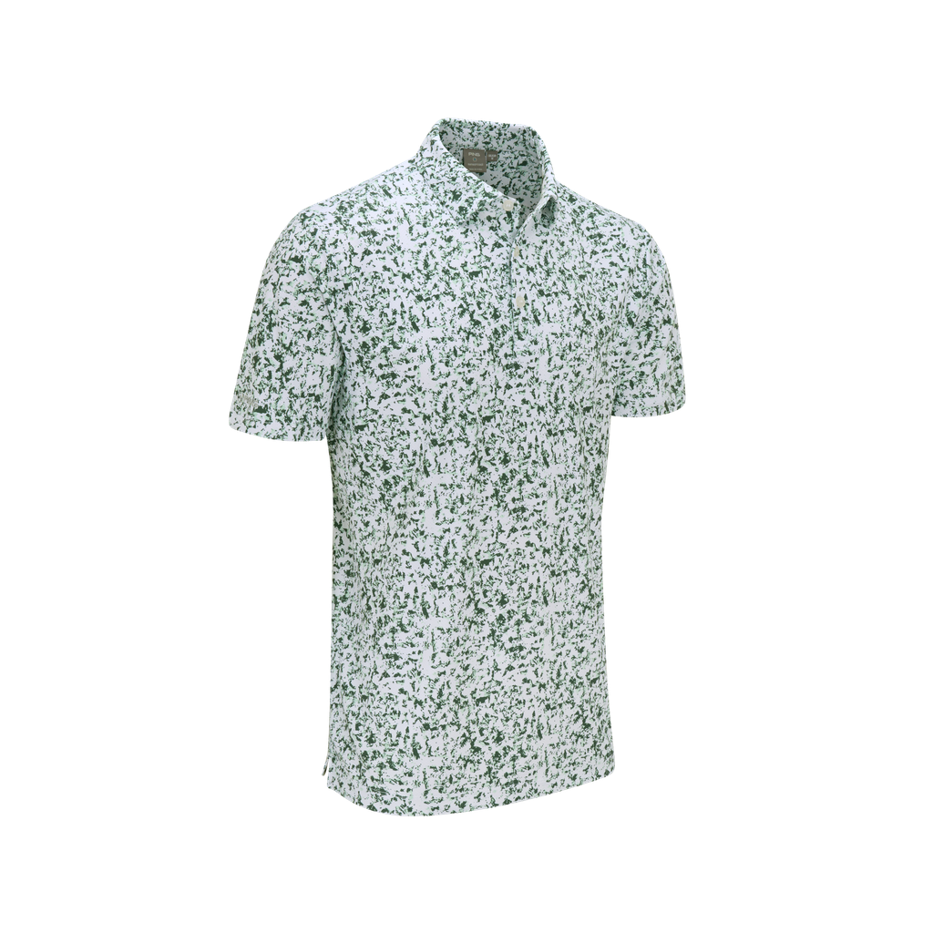 Ping Men`s Gilmore Polo - White/Gorse Green Multi