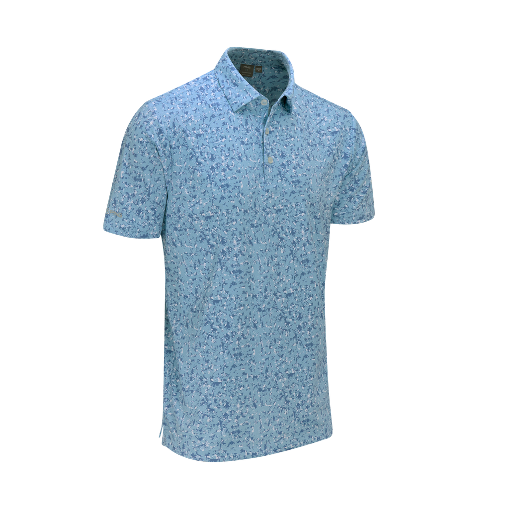 Ping Men`s Gilmore Polo - Dusty Blue Multi
