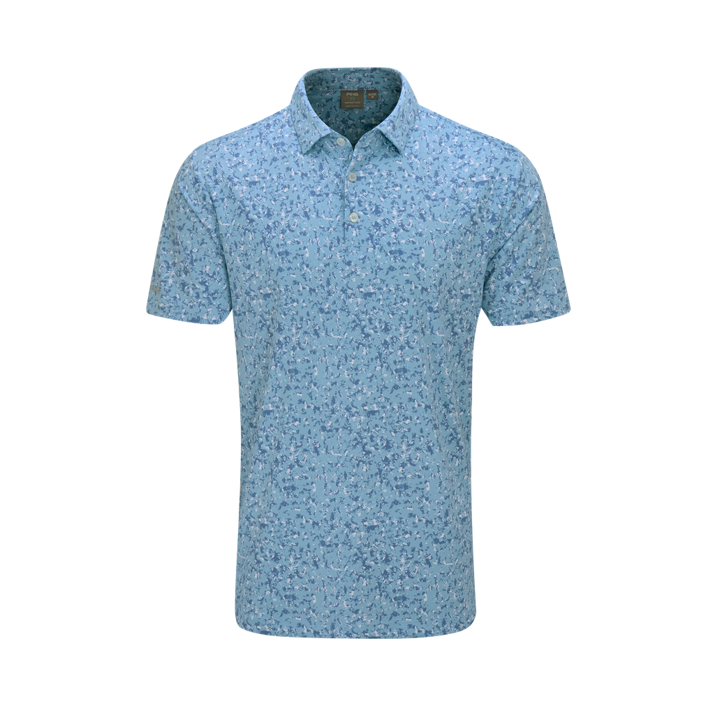 Ping Men`s Gilmore Polo - Dusty Blue Multi