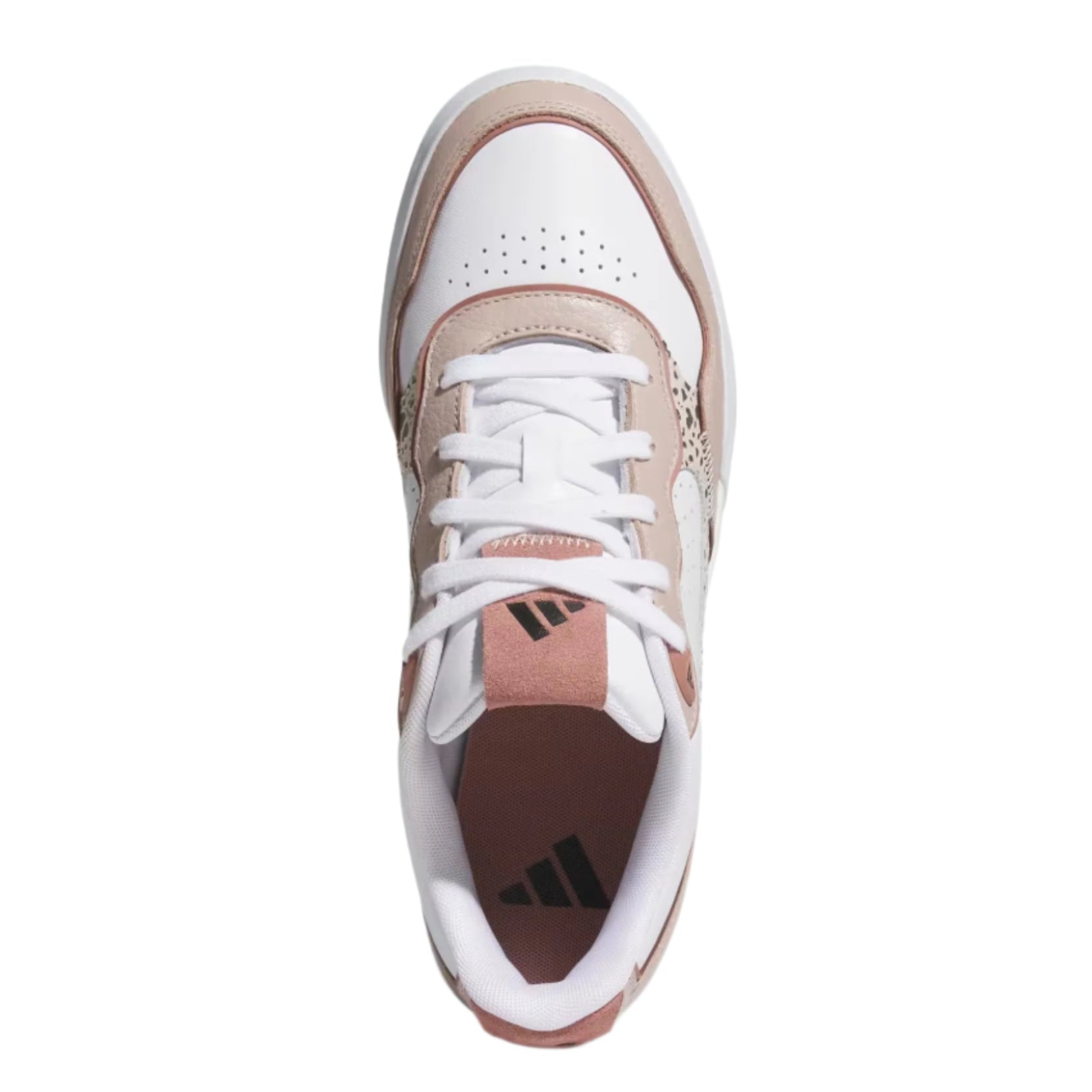Adidas Women's Retrocross 25 Spikeless Golf Shoes - Cloud White/Wonder Taupe/ Warm Clay