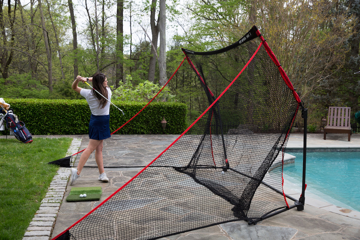 Rukket SPDR Portable Driving Range Net with Tri Turf