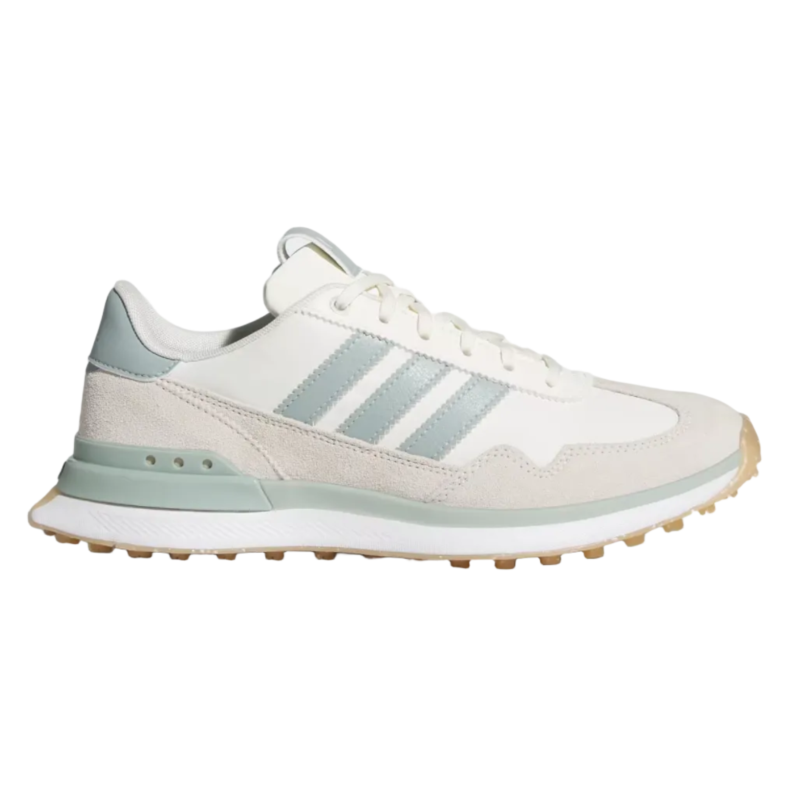 Adidas Ladies 26' S2G Textile Spikeless Golf Shoes - Off White / Wonder Sage / Wonder Quartz