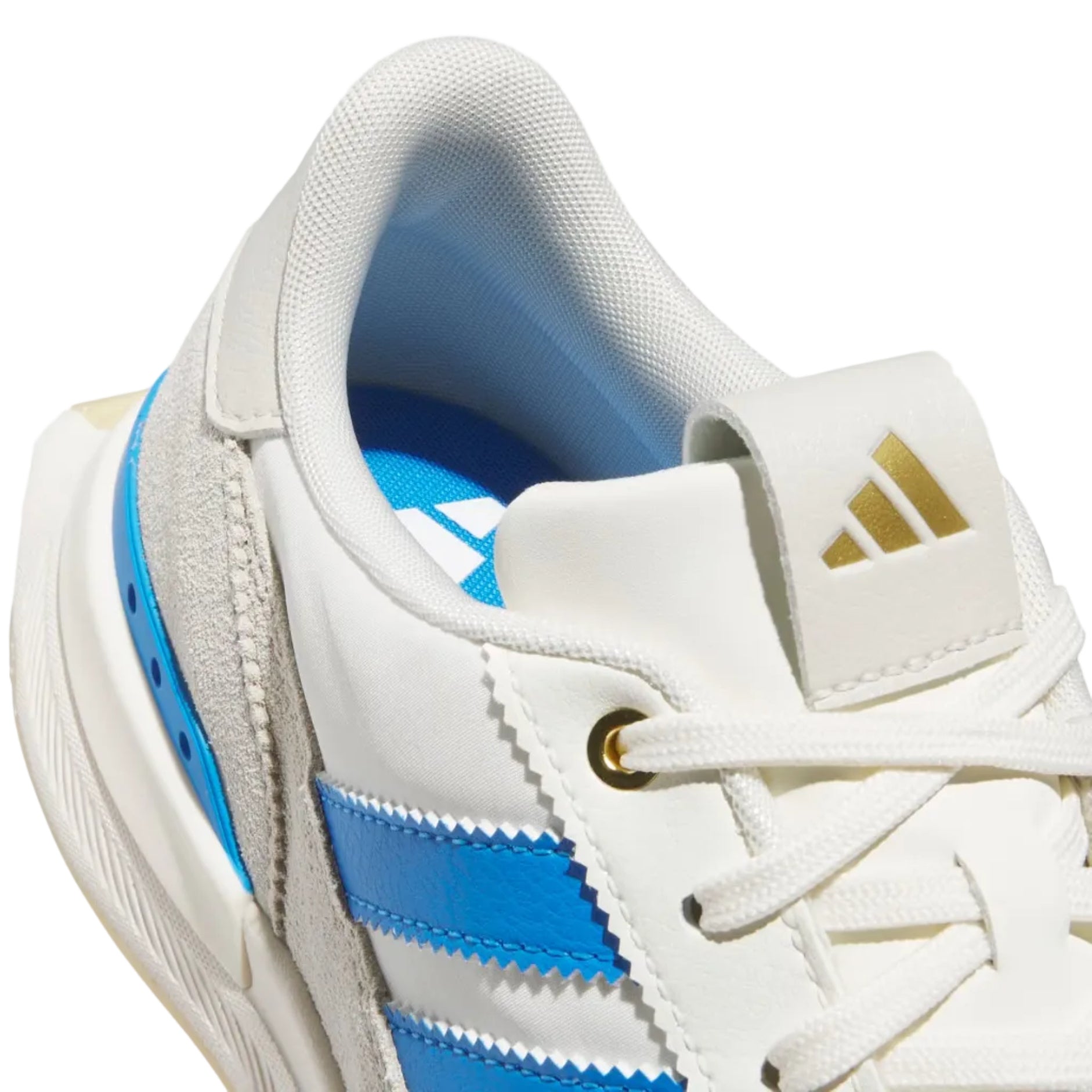 Adidas Men's 26' S2G Textile Spikeless Golf Shoes - Off White / Lucid Ray Blue / Gum