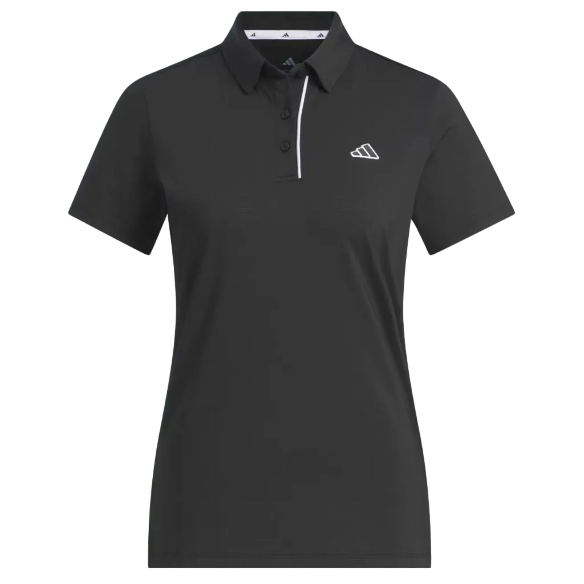 Adidas Ladies Short Sleeve Polo Shirt - Black