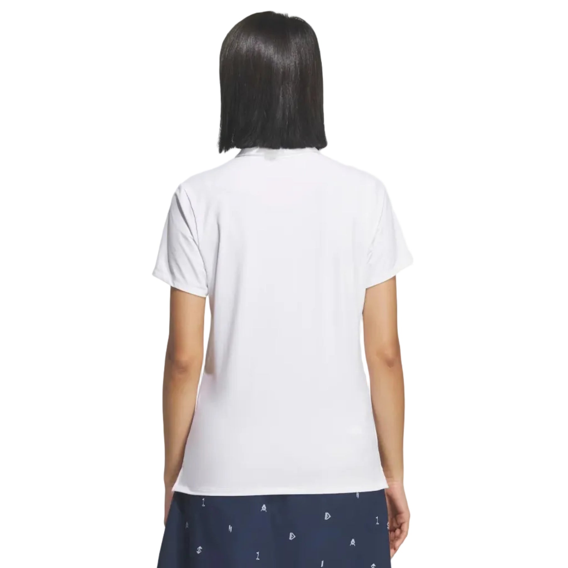 Adidas Ladies Short Sleeve Polo Shirt - White