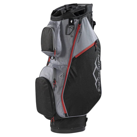Sun Mountain Forerunner Cart Bag - Black/Nickel/Red