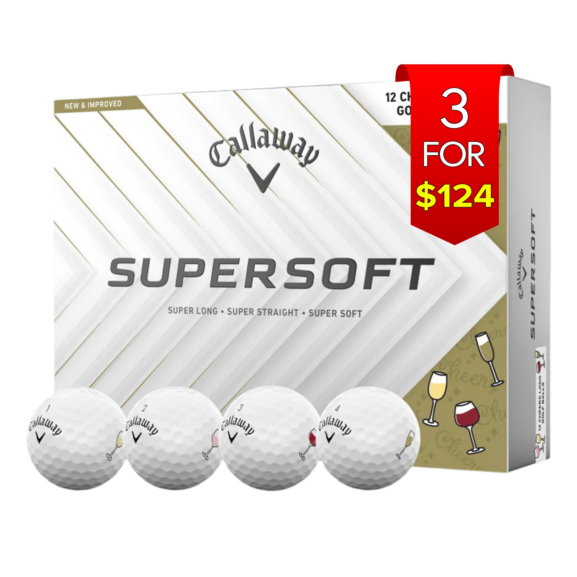 Callaway Supersoft Cheers Golf Balls
