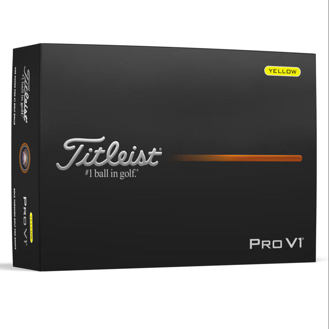 Titleist Pro V1 '25 Yellow Golf Balls - Dozen