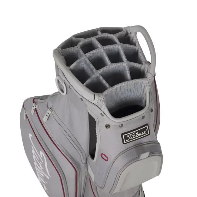 Titleist Cart 15 Cart Bag - Cool Gray/Crimson/White