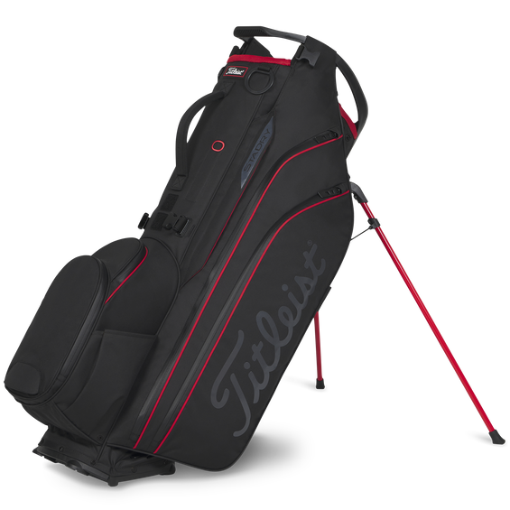 Titleist 26' Hybrid 14 StaDry Stand Bag - Black/Black/Red