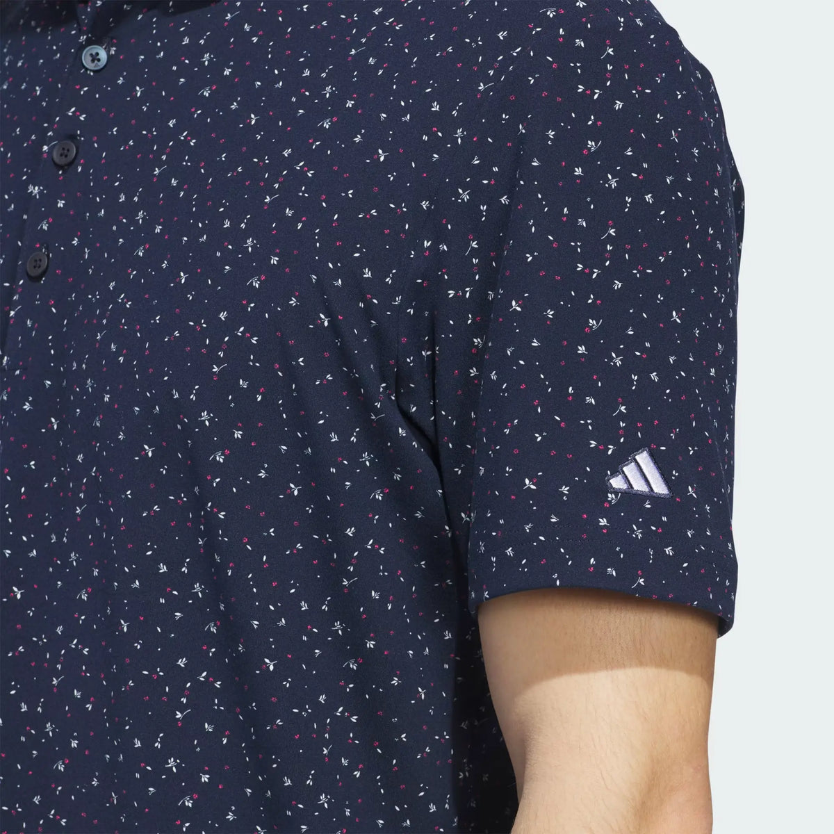 Adidas Ultimate365+ Climacool Butterspun Break Out Print Polo - Collegiate Navy