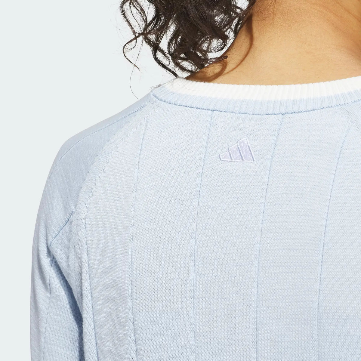 Adidas Women's Ultimate365+ Knit Crew Sweater - Crystal Sky
