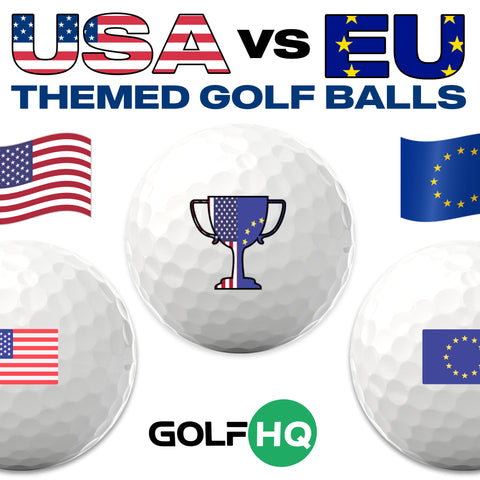 USA vs Europe Cup Themed Golf Balls