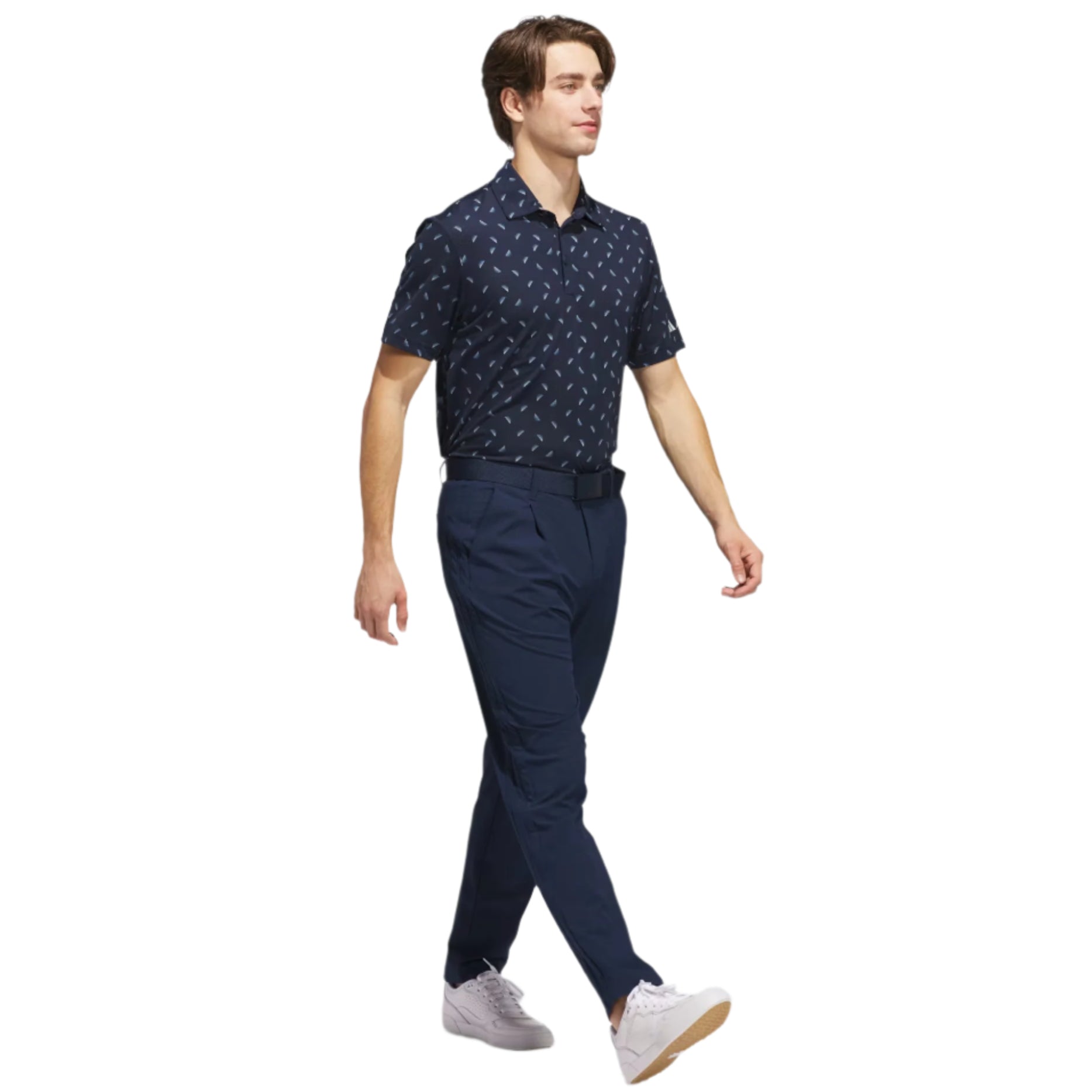 Adidas Mens Ultimate365 Printed Mesh Polo Shirt