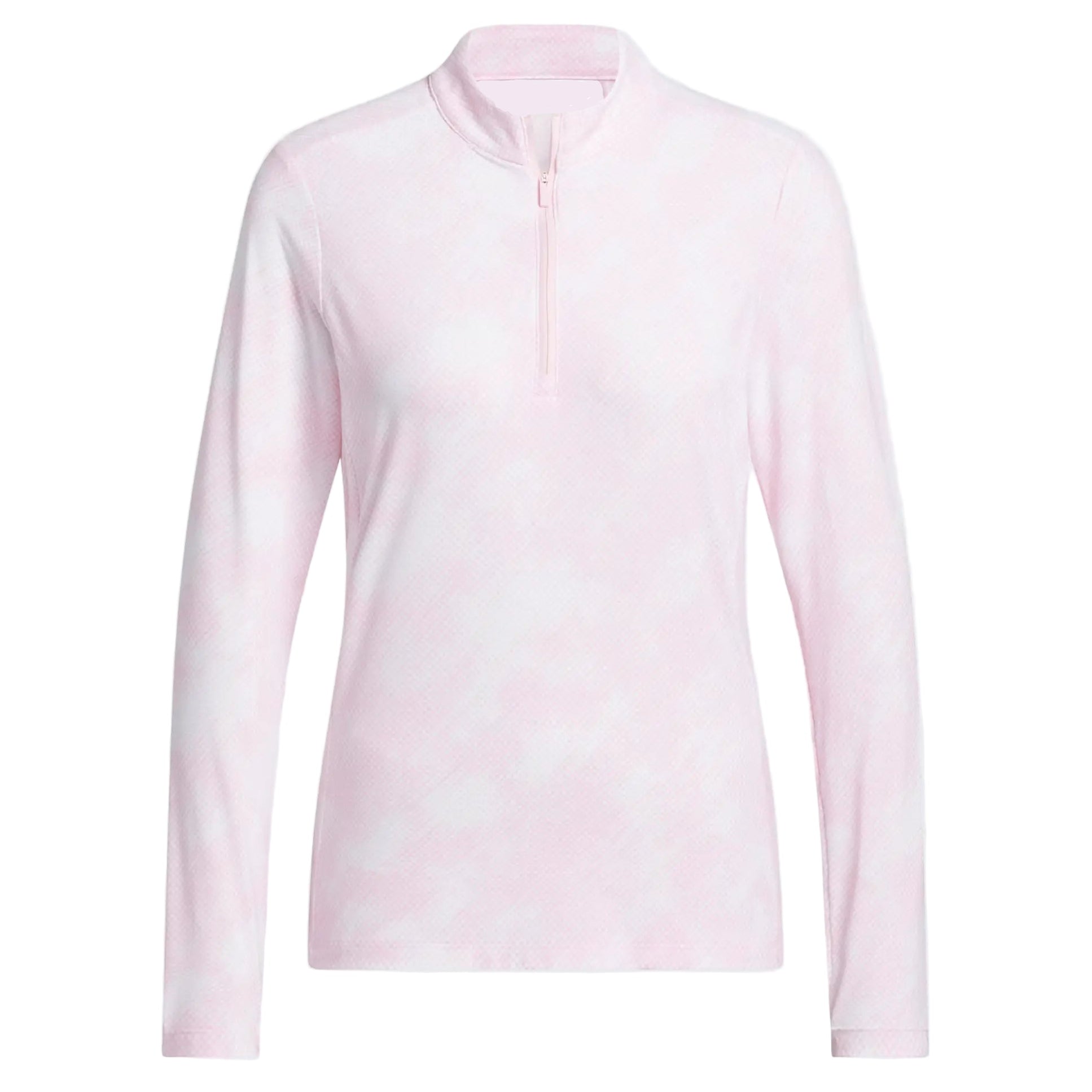 Adidas Ladies Ultimate365 Print Quarter Zip - Clear Pink