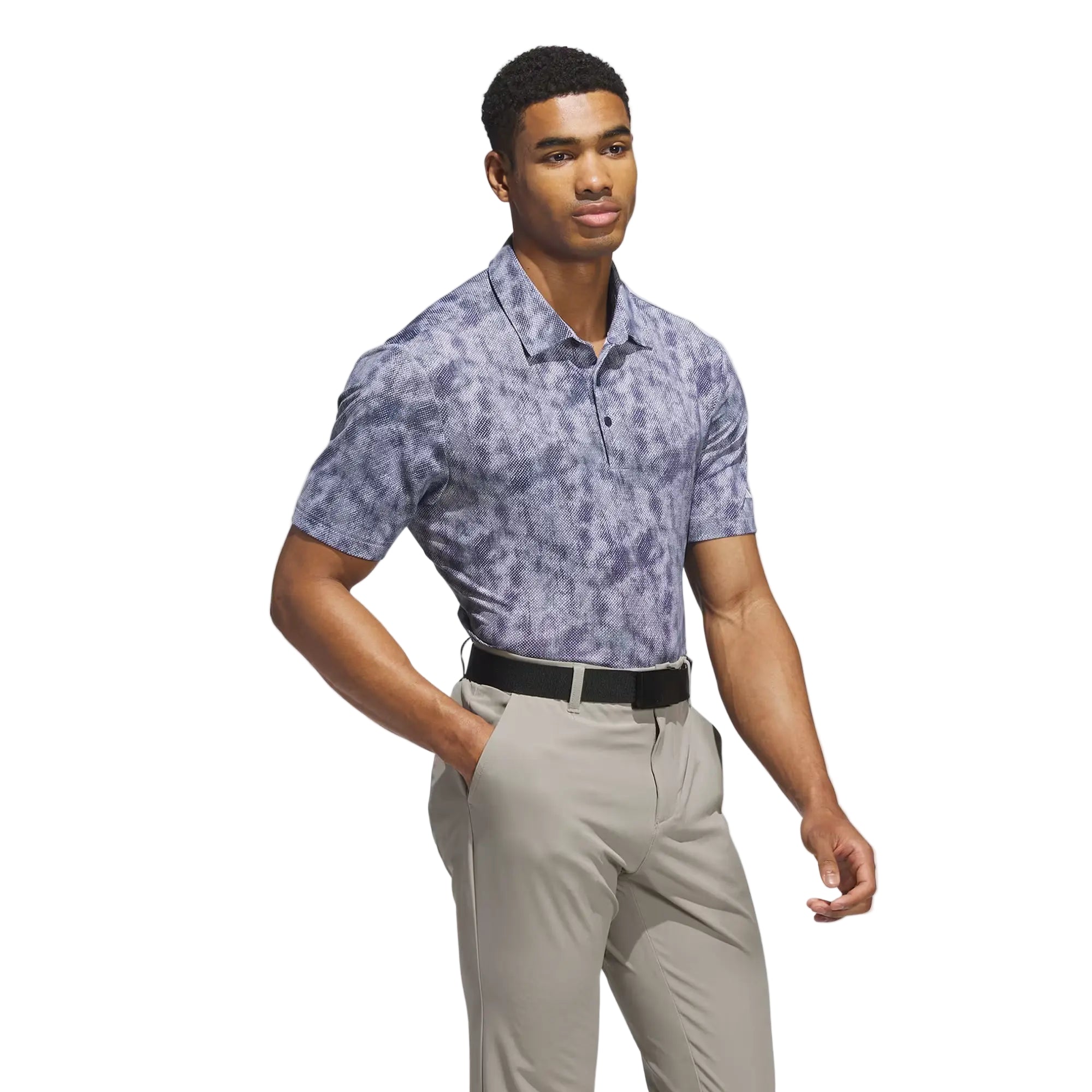 Adidas Ultimate365 Textured Print Polo Shirt