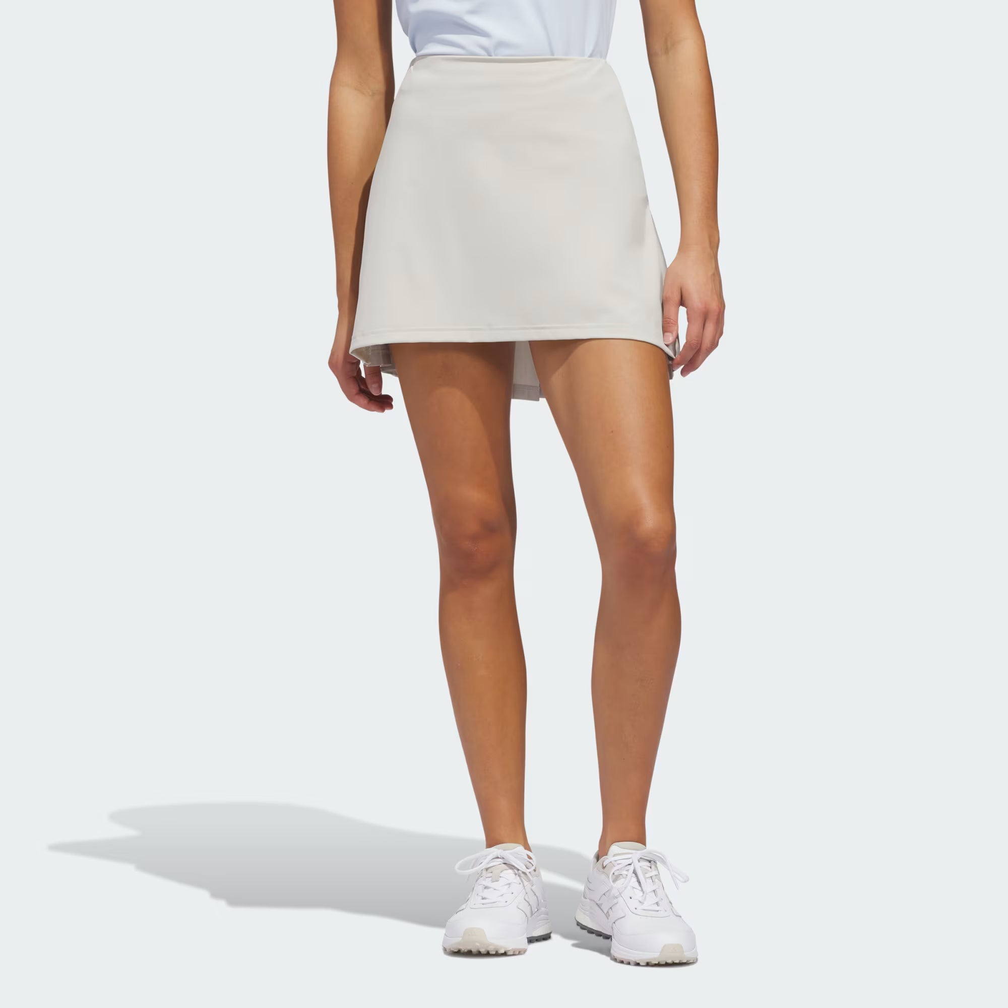 Adidas Ladies Ultimate365 Tour Pleated Skort - Beige