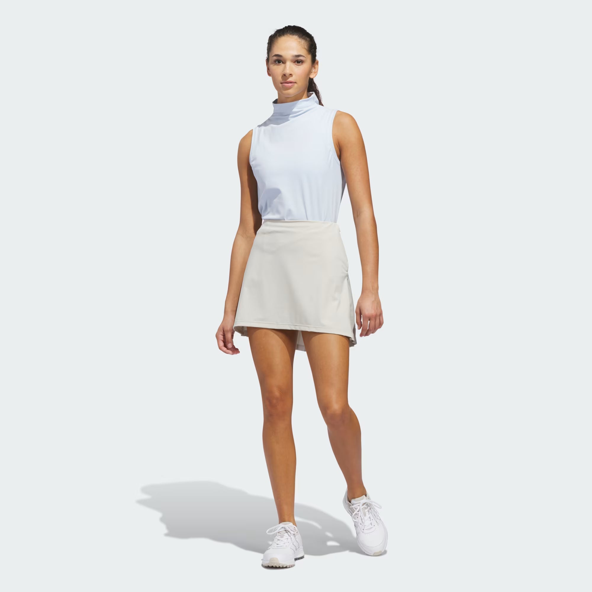 Adidas Ladies Ultimate365 Tour Pleated Skort - Beige