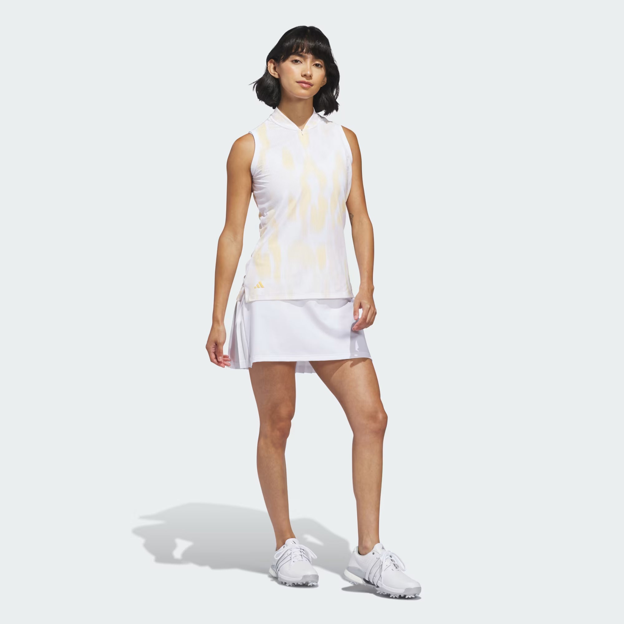 Adidas Ladies Ultimate365 Tour Pleated Skort - White
