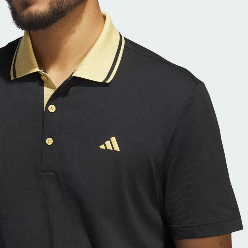 Adidas Ultimate 365 Tour Twistknit Polo Shirt - Black