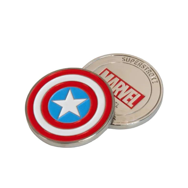 marvel captain america golf ball markers