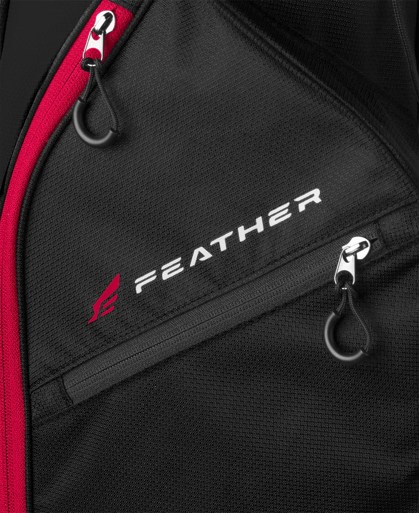Wilson Staff Feather Stand Bag - Black/Grey/Red
