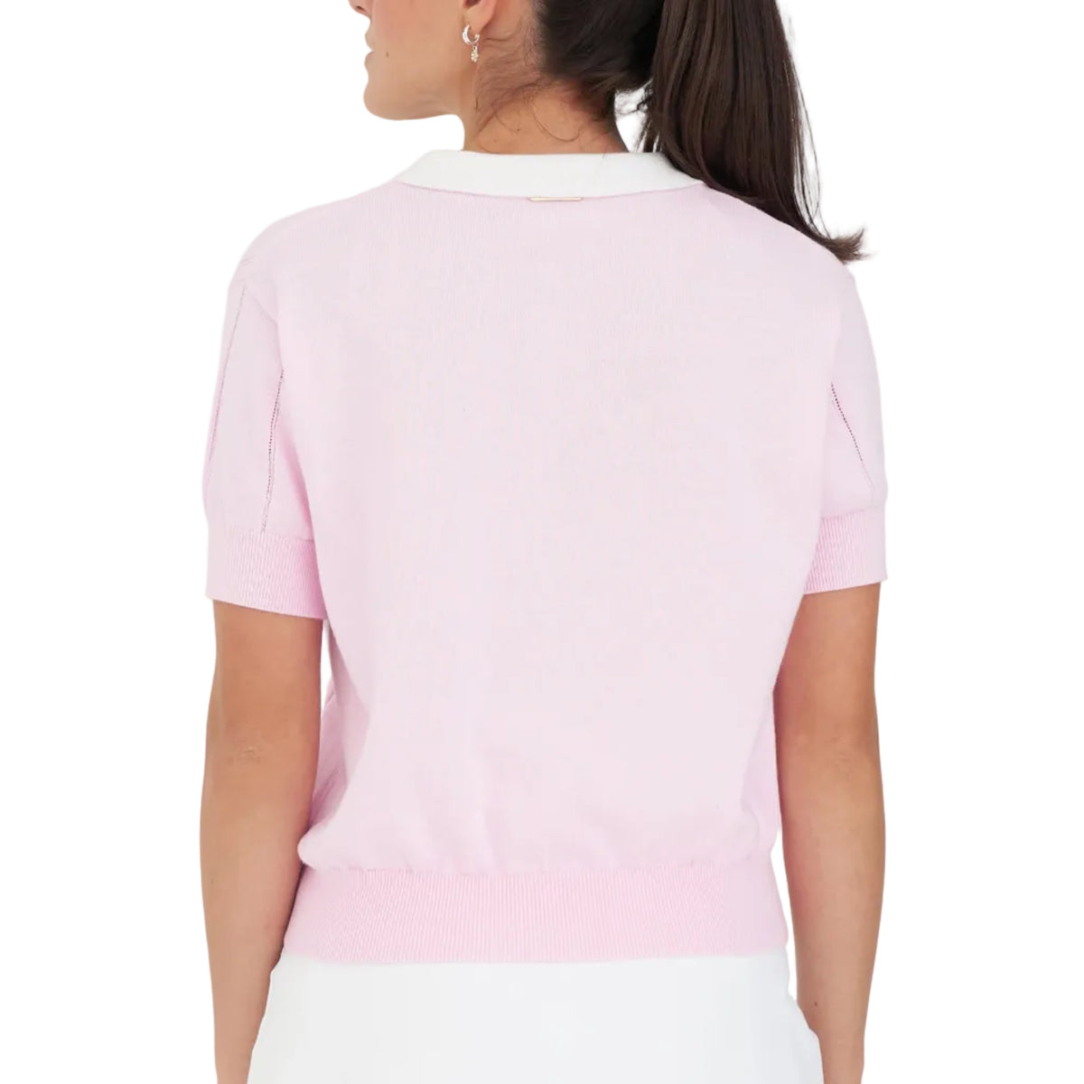 womens golf polo in pink