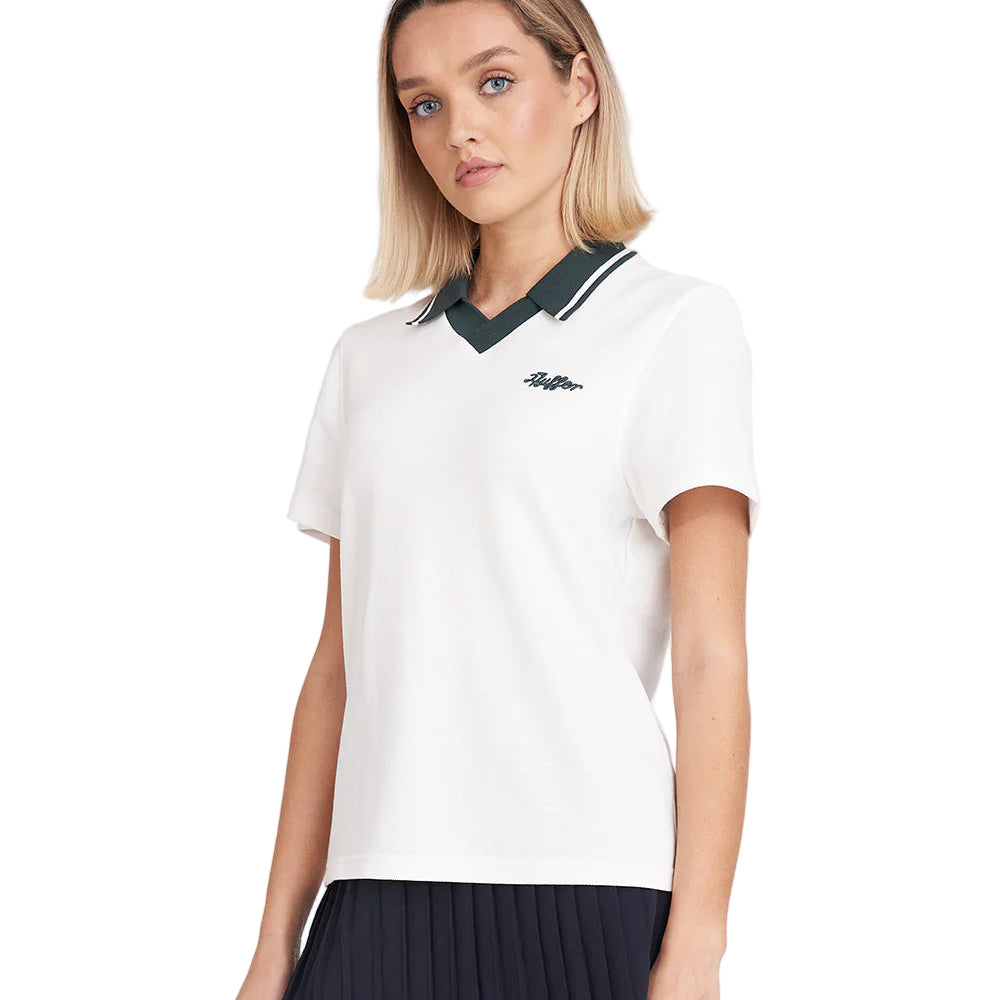 Huffer Golf Ladies Tech Birdie Polo - Chalk