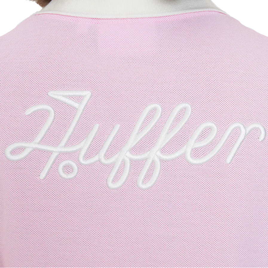Huffer Womens Birdie SS Polo Par 97 Petal